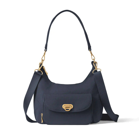 Coastal Flip Lock Half Moon Bag