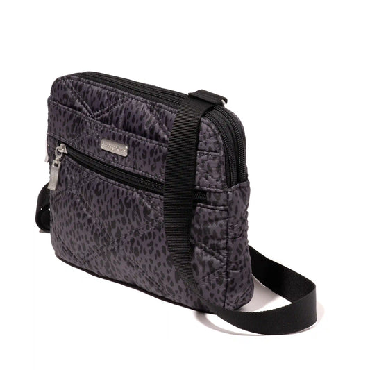Quilted Double Zip Anytime Crossbody